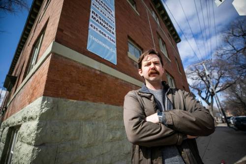 MIKAELA MACKENZIE / FREE PRESS
                                Neil Kraemer, a member of the West Broadway Tenant Committee, is a renter who&rsquo;s seen above-guideline rent increases over the past three years.