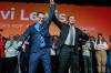 JOHN WOODS / THE CANADIAN PRESS FILES
                                Avi Lewis, left, who was proclaimed as the new leader of the NDP, with Manitoba premier Wab Kinew at the party convention in March.