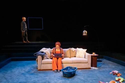 Joey Senft photo
                                Arne MacPherson (back) seeks advice from Sugar (Laura Olafson) in Tiny Beautiful Things.