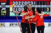 Jeff McIntosh / THE CANADIAN PRESS files
                                Third Val Sweeting, centre, has said her goodbyes to Team Kerri Einarson after playing for Canada at the World Women&rsquo;s Curling Championship in Calgary.