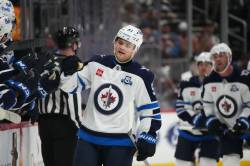 David Zalubowski / THE ASSOCIATED PRESS FILES
                                Winnipeg Jets forward Cole Perfetti had a tale of two seasons, some of which was due to the high ankle sprain he suffered late in training camp.