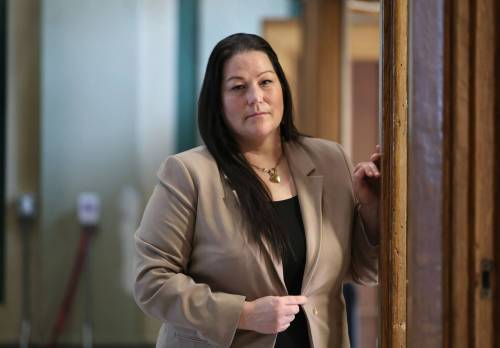 RUTH BONNEVILLE / FREE PRESS 
                                Monica Cyr for story on safe consumption sites. Photo taken at the Aboriginal Centre. See story by Scott April 16th, 2026