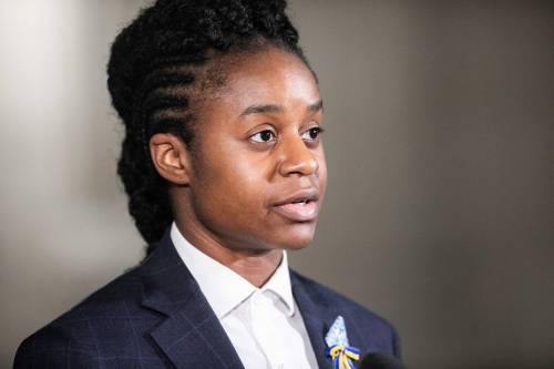 MIKAELA MACKENZIE / FREE PRESS FILES
                                Health minister Uzoma Asagwara speaks to the media at the Manitoba Legislative Building on Friday, Nov. 21, 2025. For Maggie story. Free Press 2025