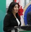 Ruth Bonneville / Free Press
                                Northern and Arctic Affairs Minister Rebecca Chartrand announces federal government investments in the three Winnipeg-based companies.