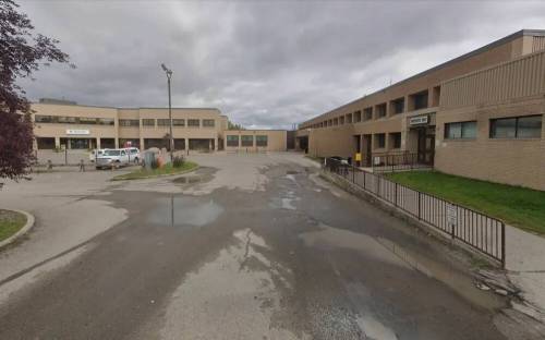 Severe staff shortages at Thompson General Hospital, pictured, and at The Pas General Hospital, have prompted the Northern Health region to declare a state of emergency. (Google Street View)