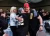 JOHN WOODS / FREE PRESS
                                Gio Vaccaro celebrates with family and friends during a party at Caboto Centre after he was picked first overall in the CFL draft Tuesday.