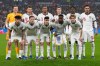 England players pose for photographers before the start of the International friendly soccer match between England and Japan in London, Tuesday, March 31, 2026 . (AP Photo/Kirsty Wigglesworth)