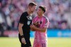 Inter Miami's Baltasar Rodriguez (11) protests to referee Drew Fischer during the first half of the MLS Cup final soccer match against the Vancouver Whitecaps, in Fort Lauderdale, Fla., on Saturday, December 6, 2025. THE CANADIAN PRESS/Darryl Dyck