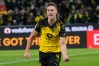 FILE - Dortmund's Nico Schlotterbeck celebrates after scoring the opening goal during the German Bundesliga soccer match between Borussia Dortmund and Werder Bremen in Dortmund, Germany, Tuesday, Jan. 13, 2026. (AP Photo/Martin Meissner, File)