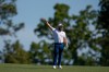 Tyrrell Hatton, of England, reacts to his shot on the second hole during the second round of the Masters golf tournament at the Augusta National Golf Club, Friday, April 10, 2026, in Augusta, Ga. (AP Photo/Eric Gay)