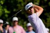 Kristoffer Reitan, of Norway, watches his tee shot on the 15th hole during the second round of the Masters golf tournament at the Augusta National Golf Club, Friday, April 10, 2026, in Augusta, Ga. (AP Photo/David J. Phillip)