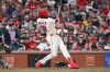 St. Louis Cardinals' Jordan Walker hits a solo homerun in the eighth inning of a baseball game against the Boston Red Sox, Saturday, April 11, 2026, in St. Louis. (AP Photo/Michael Thomas)
