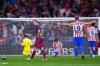Barcelona's Frenkie de Jong, center, reacts at the end of the Champions League quarterfinal second leg soccer match between Atletico Madrid and Barcelona in Madrid, Spain, Tuesday, April 14, 2026. (AP Photo/Manu Fernandez)