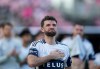 Vancouver Whitecaps' Thomas Muller shows his appreciation to Vancouver fans after Inter Miami defeated Vancouver during the MLS Cup final soccer match, in Fort Lauderdale, Fla., on Saturday, December 6, 2025. THE CANADIAN PRESS/Darryl Dyck