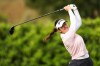 Hannah Green hits from the fourteenth tee during the first round of the LPGA's JM Eagle L.A. Championship golf tournament at El Caballero Country Club Thursday, April 16, 2026, in Los Angeles. (AP Photo/Jessie Alcheh)
