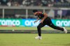 FILE - Canada's captain Dilpreet Bajwa runs to field the ball during the T20 World Cup cricket match between Afghanistan and Canada in Chennai, India, Thursday, Feb. 19, 2026. (AP Photo/Mahesh Kumar A., file)