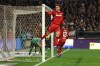FC Köln's Luca Waldschmidt celebrates after scoring a goal during the Bundesliga soccer match between FC St. Pauli and 1. FC Köln, Friday, April 17, 2026, in Hamburg, Germany. (Christian Charisius/dpa via AP)