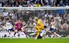 Brighton and Hove Albion's Georginio Rutter scores their second goal of the game in an English Premier League soccer match between Tottenham Hotspur and Brighton and Hove Albion, Saturday, April 18, 2026, in London. (Jordan Pettitt/PA via AP)