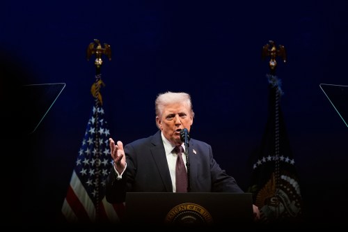 FILE - President Donald Trump speaks at a hearing of the Religious Liberty Commission at the Museum of the Bible, Sept. 8, 2025, in Washington. (AP Photo/Alex Brandon, File)