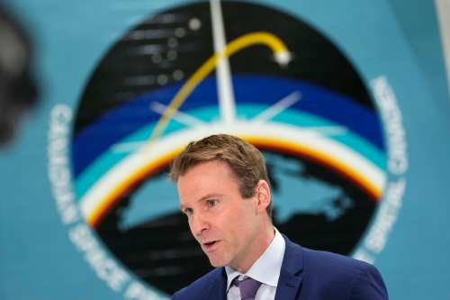 Space Canada CEO Brian Gallant speaks after an announcement on Canada’s sovereign space program at the Canadian Space Agency’s David Florida Laboratory in Ottawa on Monday, March 16, 2026. THE CANADIAN PRESS/Justin Tang