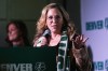 FILE - Jessica Berman, commissioner of the National Women's Soccer League, speaks at a news conference, Jan. 30, 2025, in Denver. (AP Photo/David Zalubowski, File)