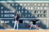 New York Yankees pitcher Tim Hill warms up before the start of a baseball game against the Boston Red Sox, on Tuesday, April 21, 2026, in Boston. (AP Photo/CJ Gunther)