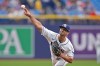 Tampa Bay Rays pitcher Nick Martinez delivers to the Cincinnati Reds during the first inning of a baseball game Wednesday, April 22, 2026, in St. Petersburg, Fla. (AP Photo/Chris O'Meara)