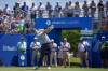 Matt Fitzpatrick, of England, tees off on the first hole during the first round of the PGA Zurich Classic golf tournament, Thursday, April 23, 2026, in Avondale, La. (AP Photo/Matthew Hinton)