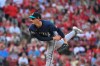 Seattle Mariners pitcher George Kirby delivers against the St. Louis Cardinals during the first inning of a baseball game, Friday, April 24, 2026, in St. Louis. (AP Photo/Jeff Le)
