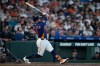 Houston Astros' Christian Walker hits a two-run double during the fifth inning of a baseball game against the New York Yankees, Sunday, April 26, 2026, in Houston. (AP Photo/Kevin M. Cox)