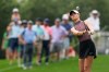 Nelly Korda hits from the fairway on the eighth hole during the final round of the Chevron Championship LPGA golf tournament Sunday, April 26, 2026, in Houston. (AP Photo/David J. Phillip)
