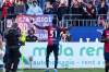 Cagliari's Paul Mendy celebrates after scoring during the Serie A soccer match between Cagliari and Atalanta, in Cagliari, Italy, Monday, April 27. (Gianluca Zuddas/LaPresse via AP)