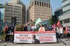 People call on Prime Minister Mark Carney to support pharmacare during a protest outside the Liberal caucus in Edmonton on Tuesday Sept. 9, 2025. THE CANADIAN PRESS/Amber Bracken