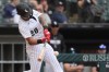 Chicago White Sox's Everson Pereira hits a solo home run during the eighth inning of a baseball game against the Tampa Bay Rays in Chicago, Thursday, April 16, 2026. (AP Photo/Nam Y. Huh)
