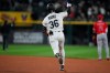 Chicago White Sox's Drew Romo (36) runs the bases after hitting a home run during the sixth inning of a baseball game against the Los Angeles Angels, Tuesday, April 28, 2026, in Chicago. (AP Photo/Erin Hooley)