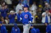 Chicago Cubs' Pete Crow-Armstrong celebrates after hitting a three-run home run during the seventh inning of a baseball game against the San Diego Padres Tuesday, April 28, 2026, in San Diego. (AP Photo/Gregory Bull)