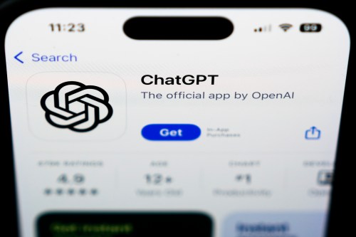 A ChapGPT logo is seen on a smartphone in West Chester, Pa., Wednesday, Dec. 6, 2023. (AP Photo/Matt Rourke)