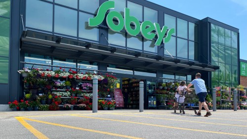 Shoppers at a west-end Toronto Sobeys grocery store, Sunday, June 26, 2023. THE CANADIAN PRESS/Graeme Roy