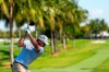 Alex Fitzpatrick, of England, hits from the seance tee during the second round of the Cadillac Championship PGA golf tournament Friday, May 1, 2026, in Doral, Fla. (AP Photo/David J. Phillip)