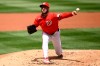 Washington Nationals pitcher PJ Poulin throws during the second inning of a baseball game against the Milwaukee Brewers, Sunday, May 3, 2026, in Washington. (AP Photo/Nick Wass)