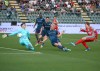 Cremonese Alessio Zerbin shoots the ball during the Serie A soccer match between Cremonese and Lazio in Cremona, Italy, Monday, May 4, 2026. (Alberto Marianii/LaPresse via AP)