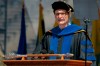 Derek Peterson, chair of the University of Michigan Faculty Senate, speaks during the University of Michigan's spring commencement ceremony at Michigan Stadium in Ann Arbor, Mich., Saturday, May 2, 2026. (Jacob Hamilton/Ann Arbor News via AP)