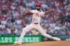 Philadelphia Phillies' Cristopher Sánchez pitches during the third inning of a baseball game against the Athletics, Tuesday, May 5, 2026, in Philadelphia. (AP Photo/Matt Rourke)