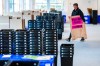 Ballot boxes and signs are dispatched to polling stations around Edinburgh from Edinburgh City Council's storage area at the Sirius Building in the west of the city ahead of the Scottish Elections on May 7, in Edinburgh, Scotland, Wednesday, May 6, 2026. (Jane Barlow/PA via AP)
