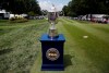 FILE - The Wanamaker Trophy is displayed during the first round of the PGA Championship golf tournament at Bellerive Country Club, Thursday, Aug. 9, 2018, in St. Louis. (AP Photo/Brynn Anderson, File)