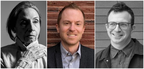 Elvira Hernandez, left to right, Alec Schumacher and Daniel Borzutzky, poets longlisted for the 2026 Griffin Poetry Prize, are seen in a composite image made from three undated handout photos. THE CANADIAN PRESS/Handout - Griffin Poetry Prize, Sebastian Utreras (Mandatory Credit)