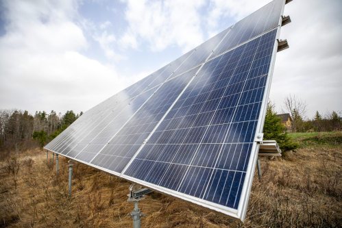 MIKAELA MACKENZIE / FREE PRESS
	
An Evolve Energy solar panel array in Marchand on Friday, May 15, 2026.

For JS story.
Free Press 2026