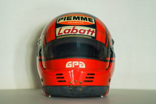 Gilles Villeneuve’s helmet, as shown in this handout photo,  from his final Formula One race in 1982 has sold for a record US$1.25 million, according to a motorsports memorabilia collector.THE CANADIAN PRESS/Handout-Hall of Fame Collection (Mandatory Credit)