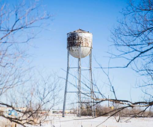 Supplied
                                The water tower at the Union Stockyards will be preserved and relocated.