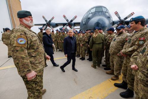 MIKE DEAL / FREE PRESS
                                Finance Minister François-Philippe Champagne visited Canadian Forces Base, 17 Wing, Monday morning where he talked about the government&rsquo;s new investments in the defence sector.